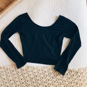 American Eagle Long Sleeve Crop Top